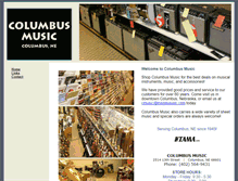 Tablet Screenshot of columbusmusic.net